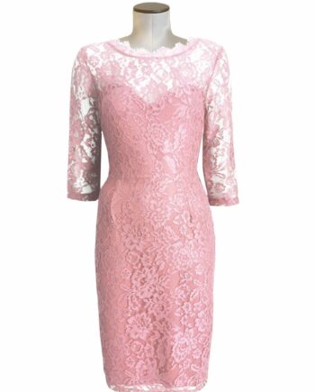 pink rebrode dress