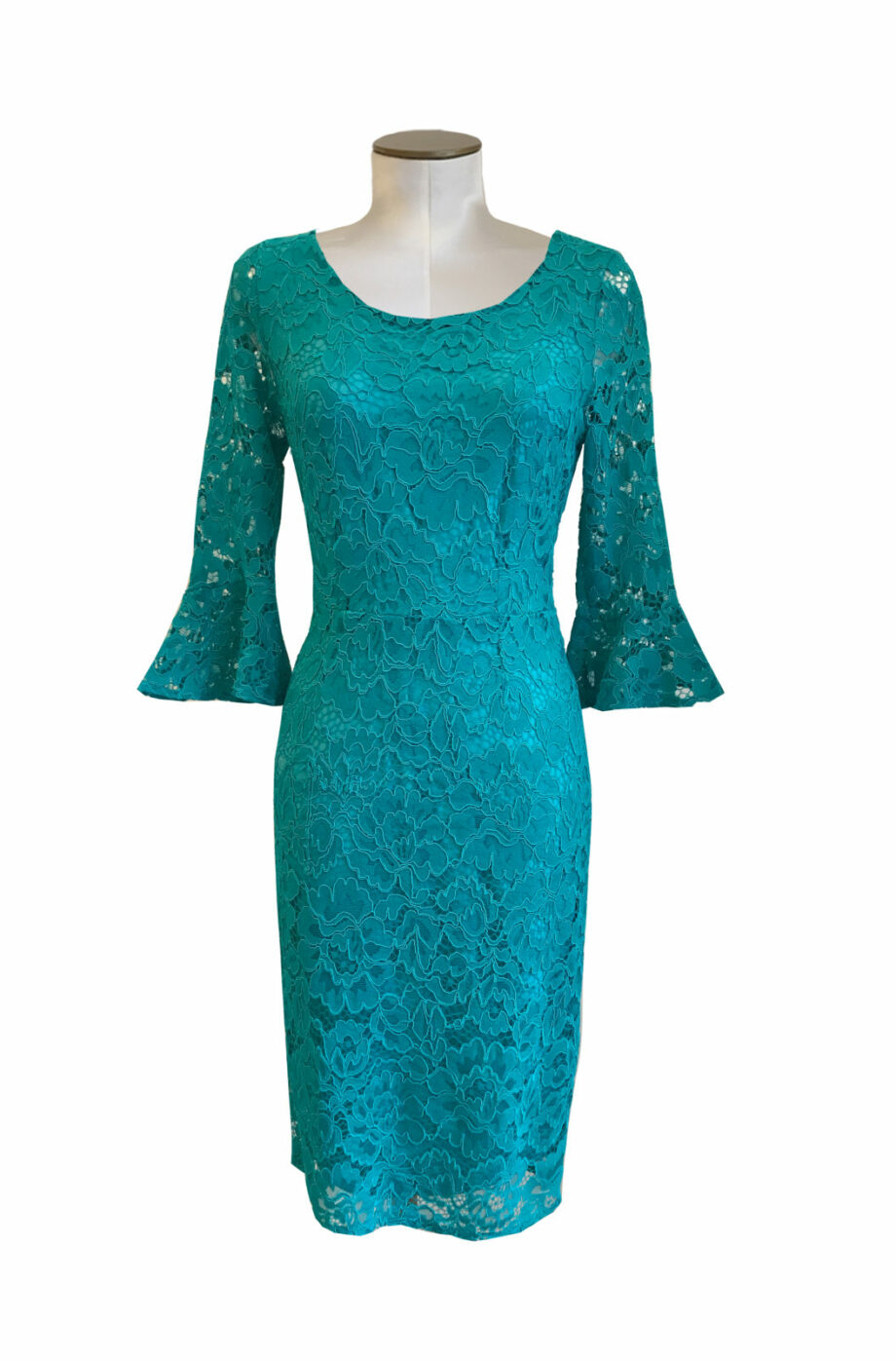 lace turqoise dress