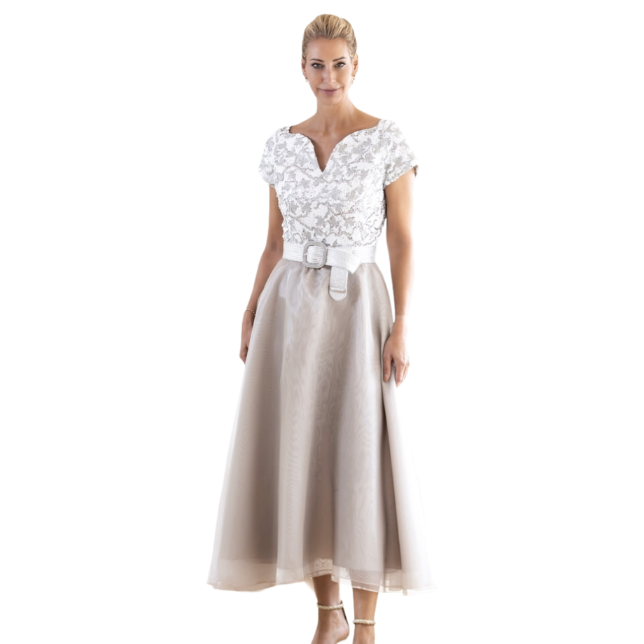 Addy van den Krommenacker couture sequined organza dress
