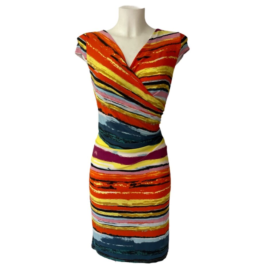 A Comfort draped colour dress