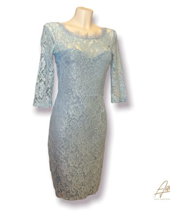 Lace rebrodé bleu dress size S/M
