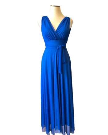 2556 tule kobalt mididress
