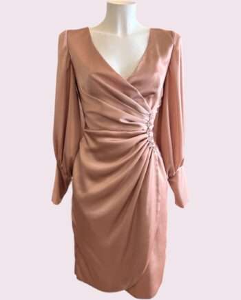 Addy van den Krommenacker silk draped dress