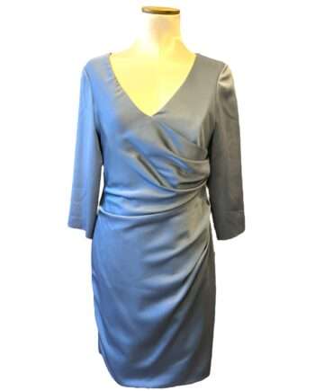 Draped satin dress M/L