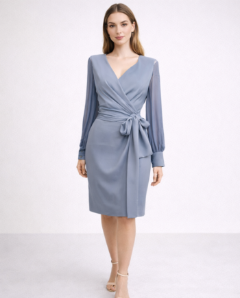 Addy van den Krommenacker draped crepe dress
