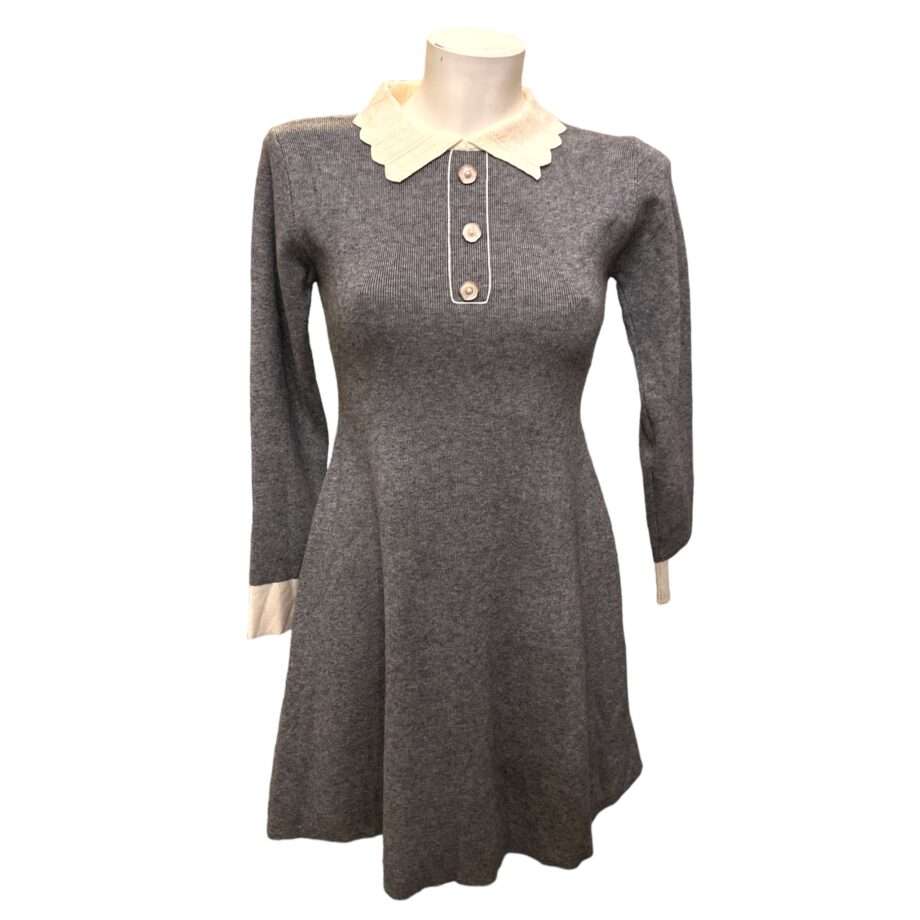 Short knitted dress  size S/M grey