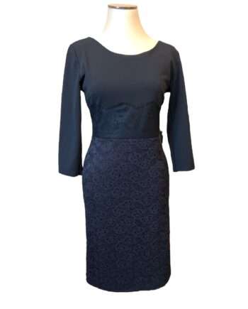 Tube dress with lace skirt black, size M/L
