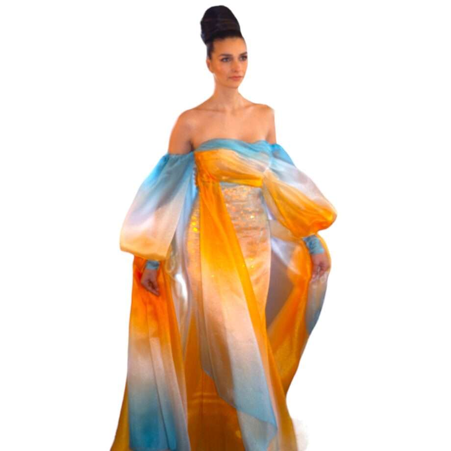 Addy van den Krommenacker shantung top and skirt