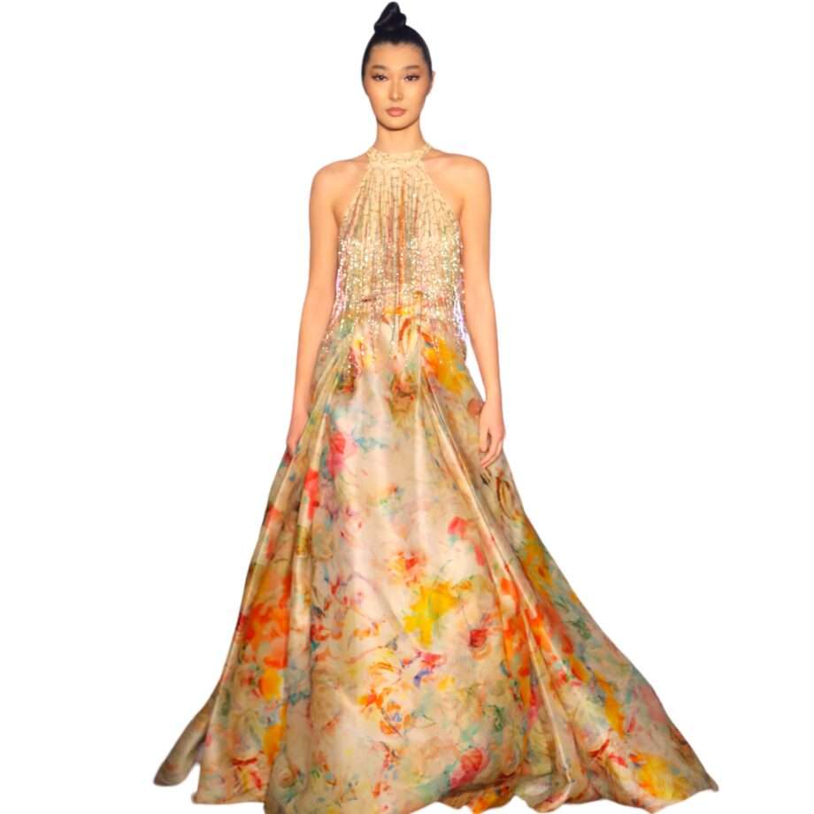 Addy van den Krommenacker shantung top and skirt
