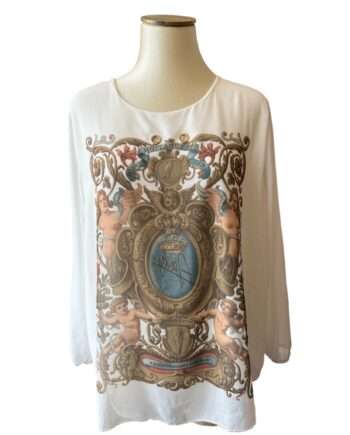 Addy romantic print blouse size M/L