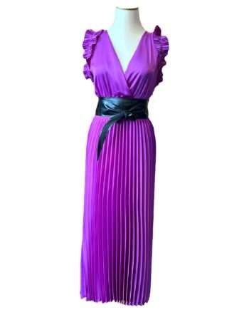 Dress satin V front and back size M/L