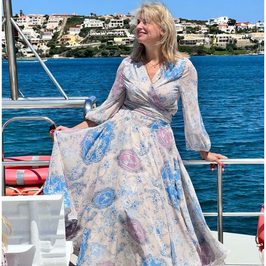 Addy van den Krommenacker chiffon two piece