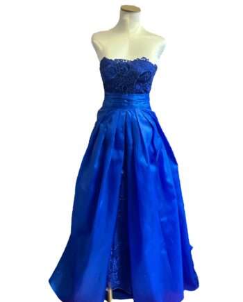 Addy van den Krommenacker strapless dress Royal blue