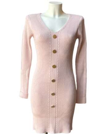 2490 knitted dress with bottems