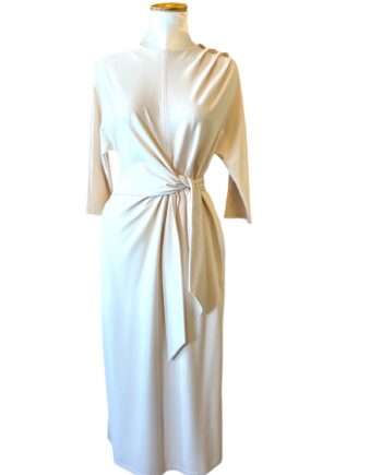 5889 draped jersey midi dress size M