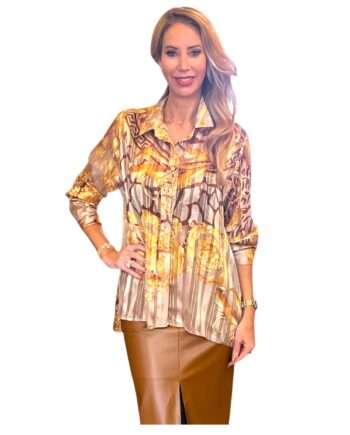 Printed chemise blouse
