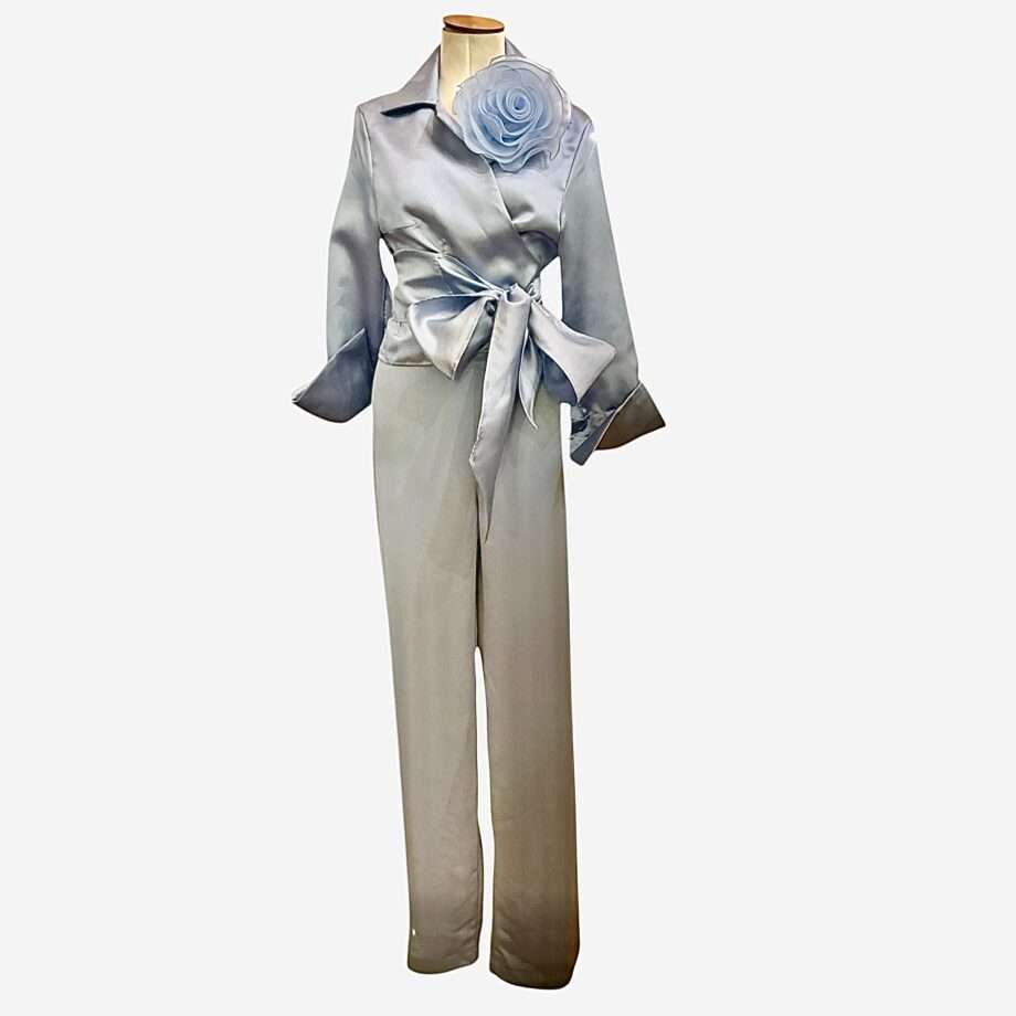Addy van den Krommenacker satin blouse / pant
