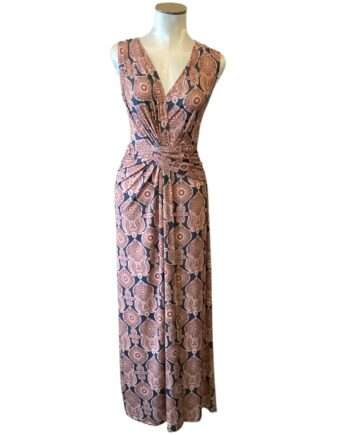 Gedrapeerde comfort midi dress