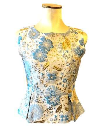 Peplum top brocade