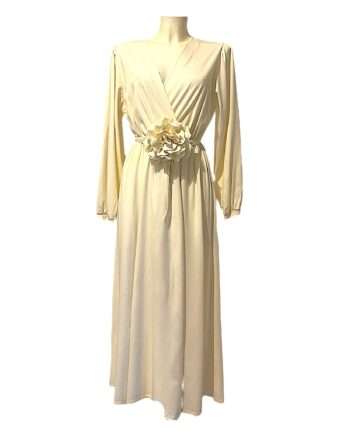 Corsage dress ecru