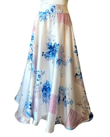 Addy van den Krommenacker  satin skirt