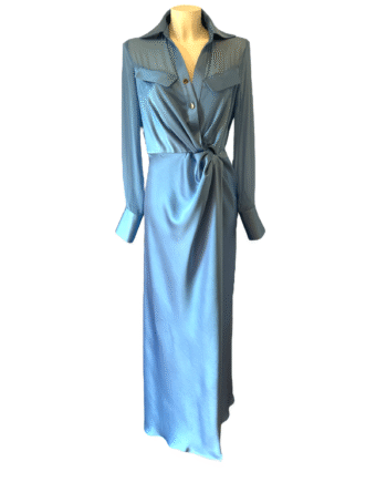 Elegant chemise satin dress