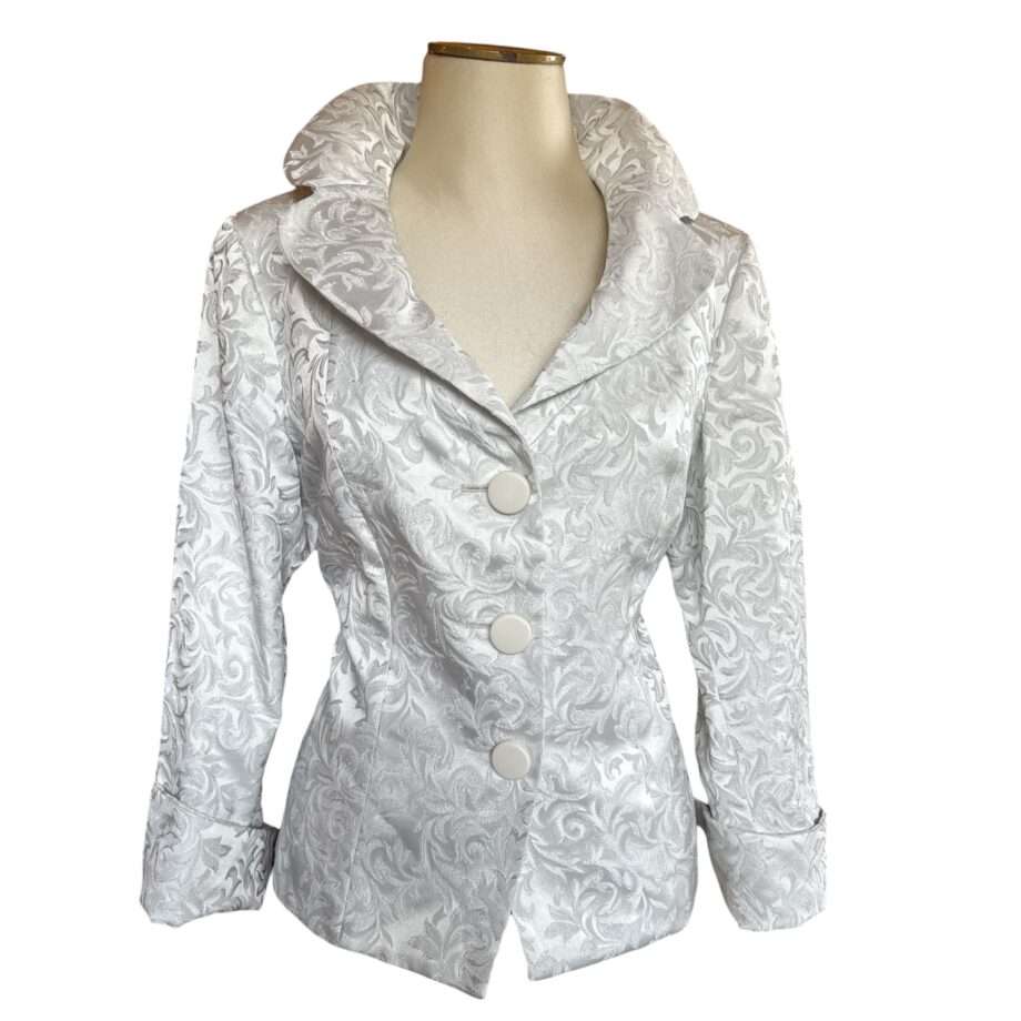 Brocate jacket silverwhite size L/XL