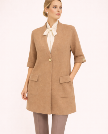 F2514 Knitted Cardigan camel