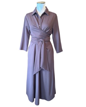 F25901 Wrap Dress Elegant & Comfortable