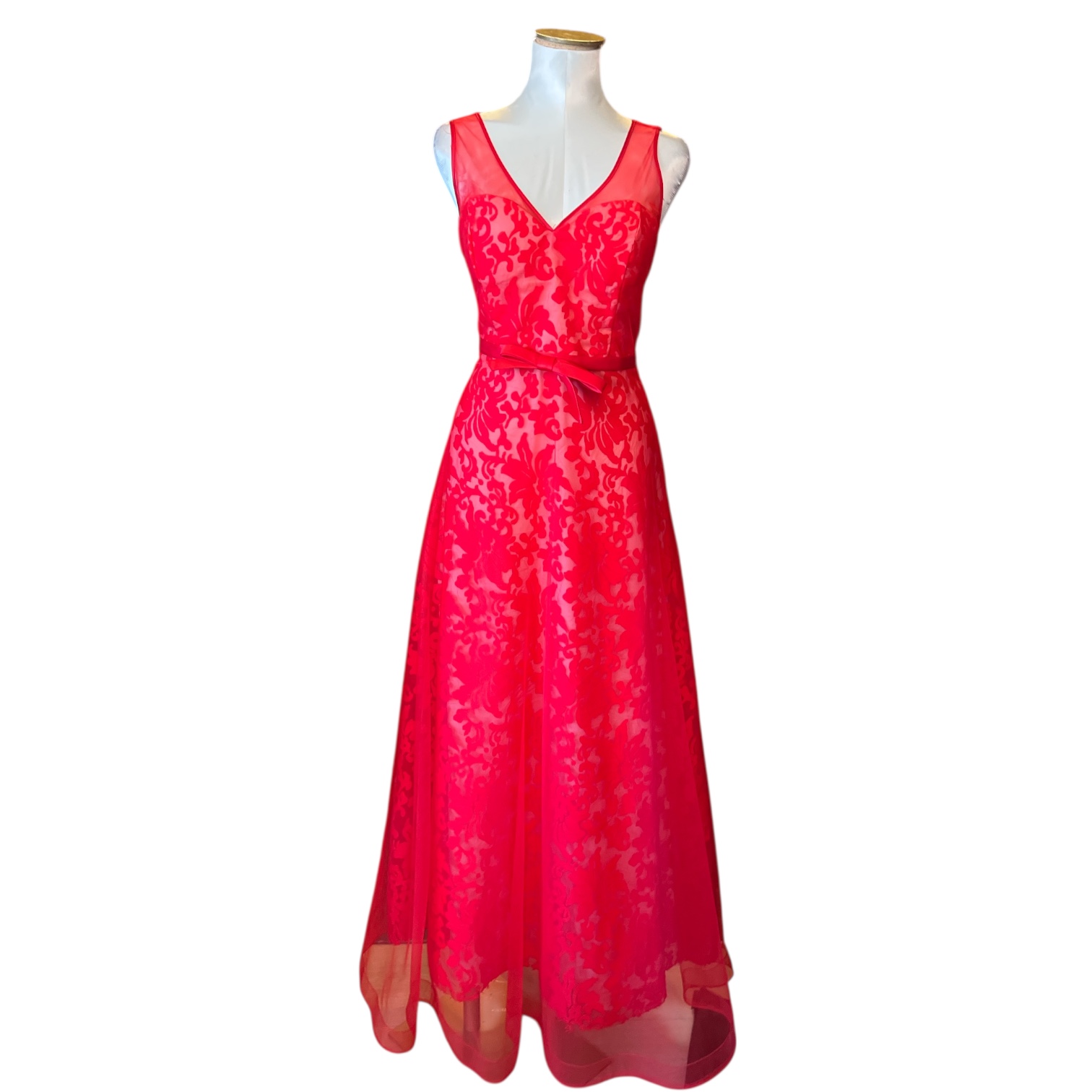 W 52 red lace dress size XL