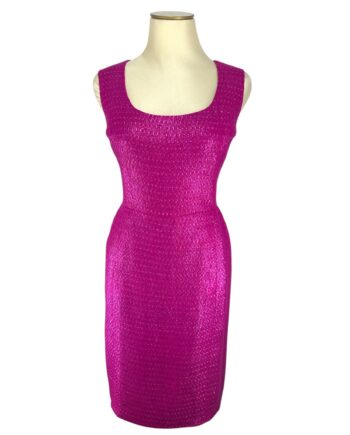 U neck Fuchsia dress Size L