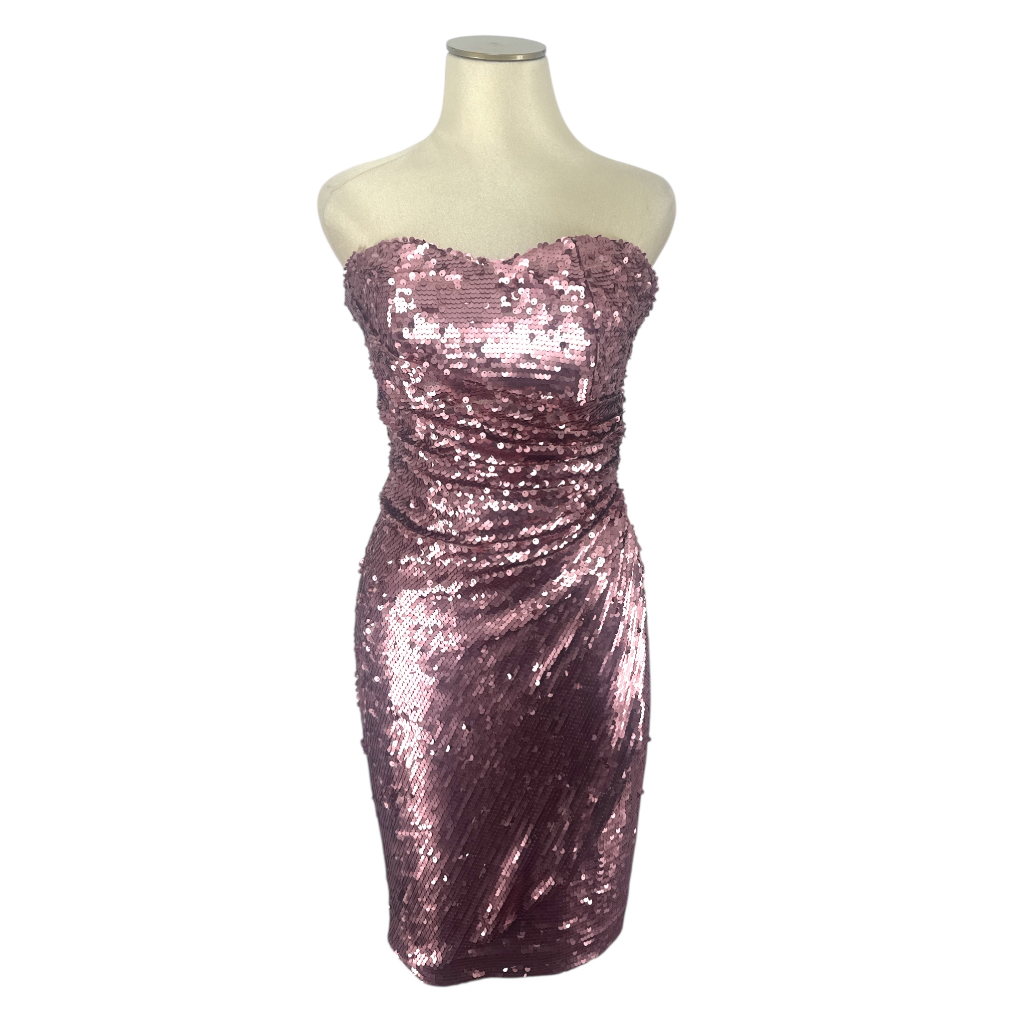 Blush sequined heart shaped dress Size S/M