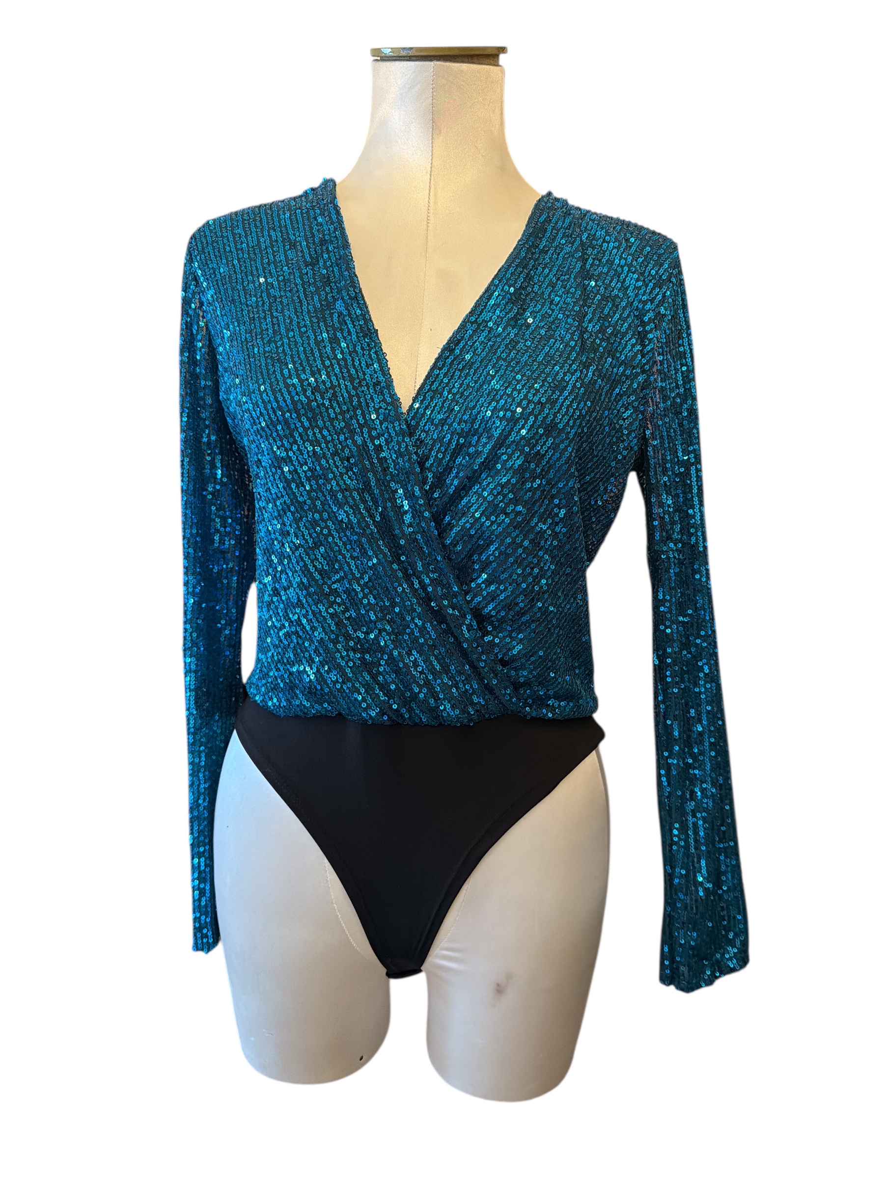 Sequined body turqouse