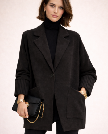 F251H Knitted Cardigan  black