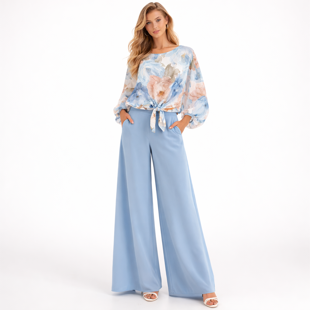 Raglan Blouse georgette printed