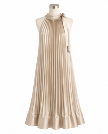 Dress Sandra plissé satin