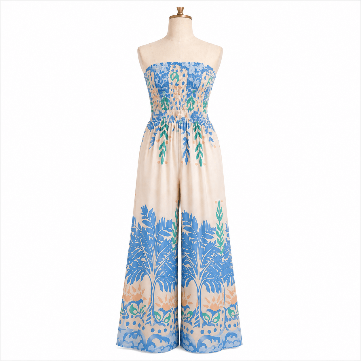 Jumpsuit bleu print