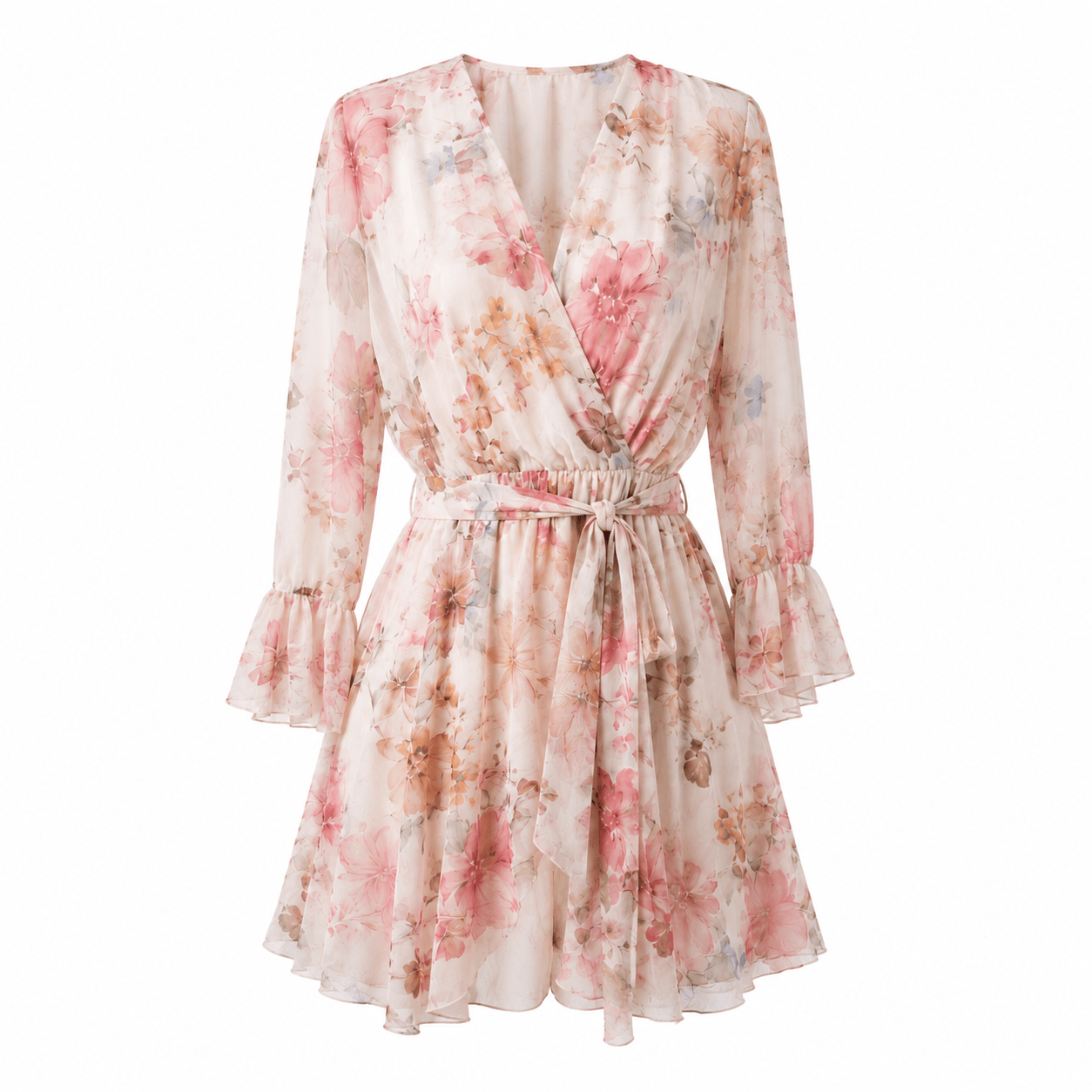 Dress Chiffon printed Estate