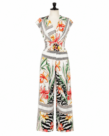 Printed summer jumpsuit