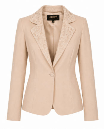 Jacket Sand with lace collar size L