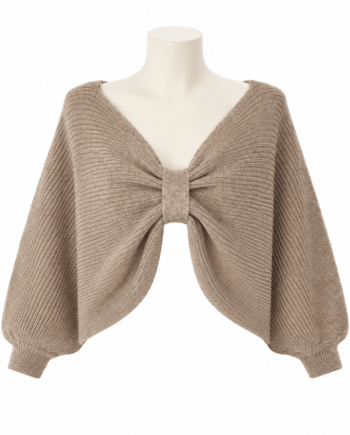 Pullover P16 shrug bolero met strikdetail