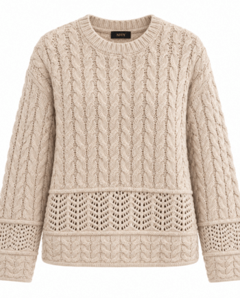 Pullover P15 ajour pullover