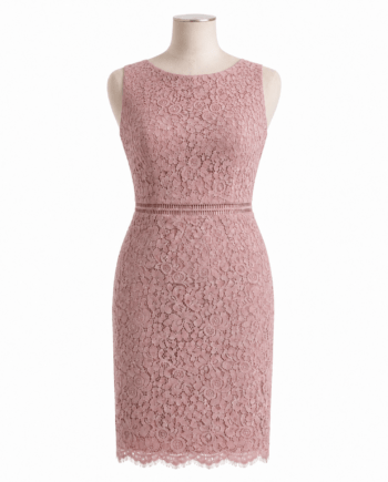 Dress lace pink rebrode