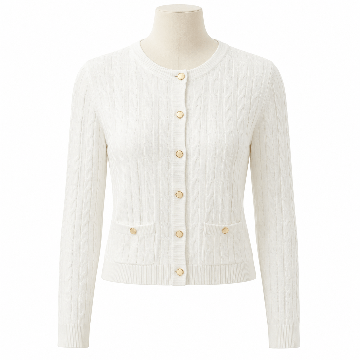 Pullover P03 cardigan cable