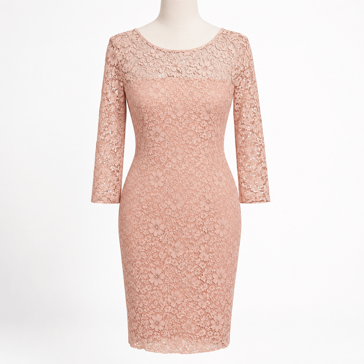 Dress rebrode pink