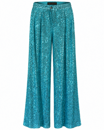 Pant sequined turqoise