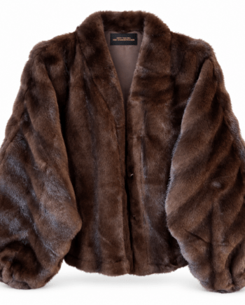 Coat  puff sleeve jacket faux fur