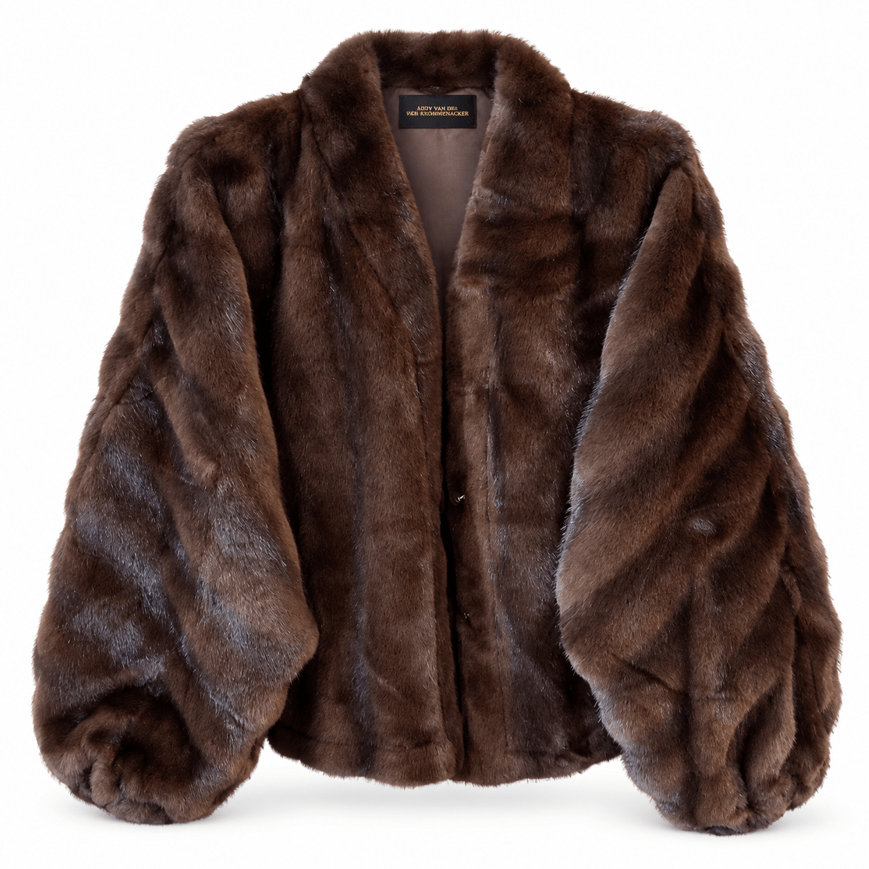 Coat puff sleeve jacket faux fur