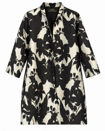Jacket jacquard black white