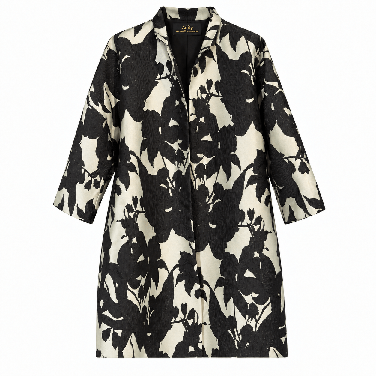 Jacket jacquard black white